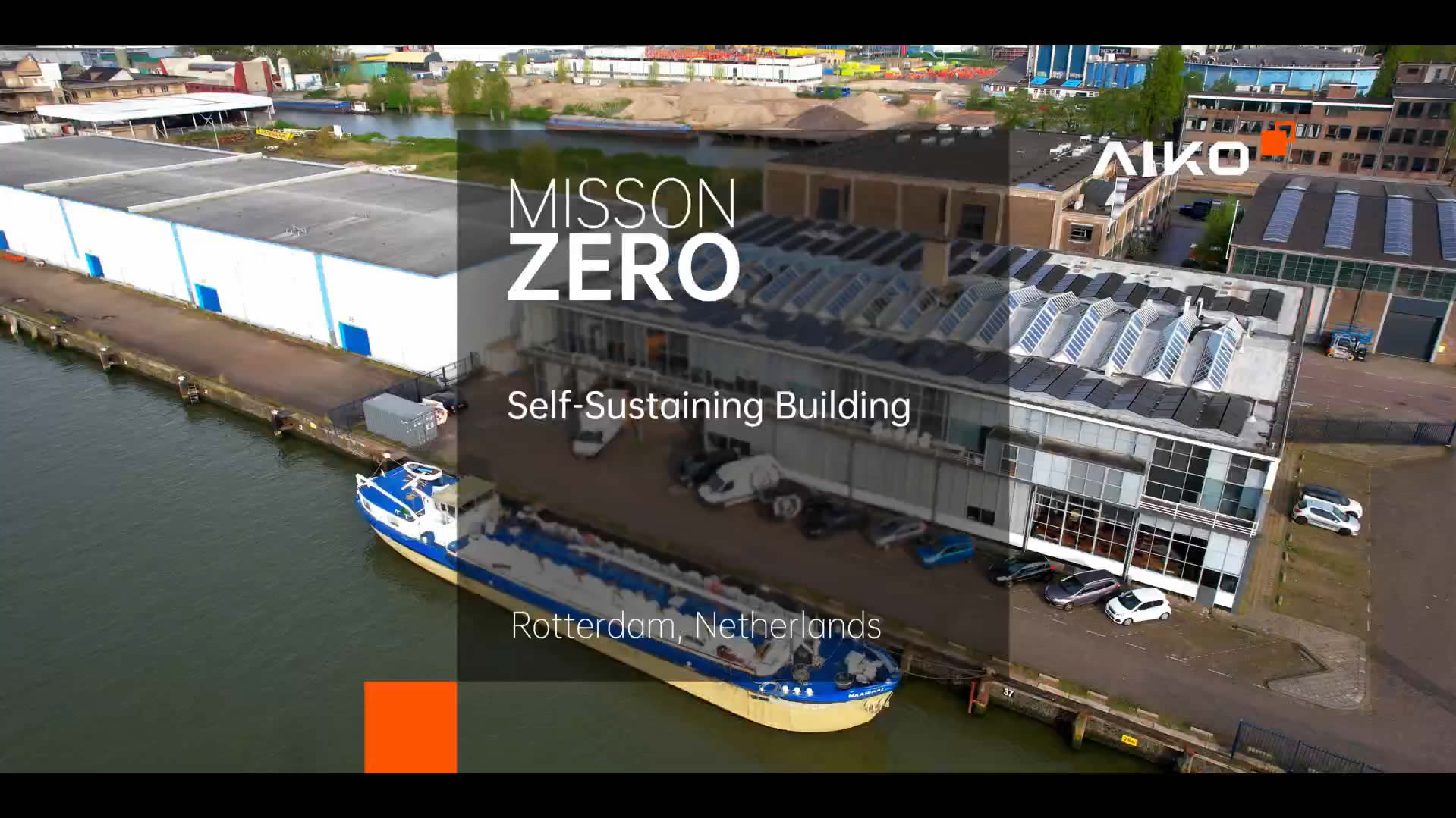 Area commerciale in un porto nei Paesi Bassi 